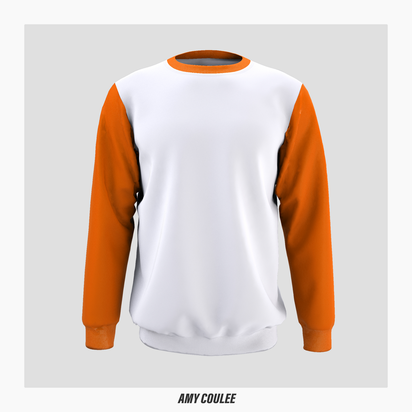 Round neck color block sweatshirt