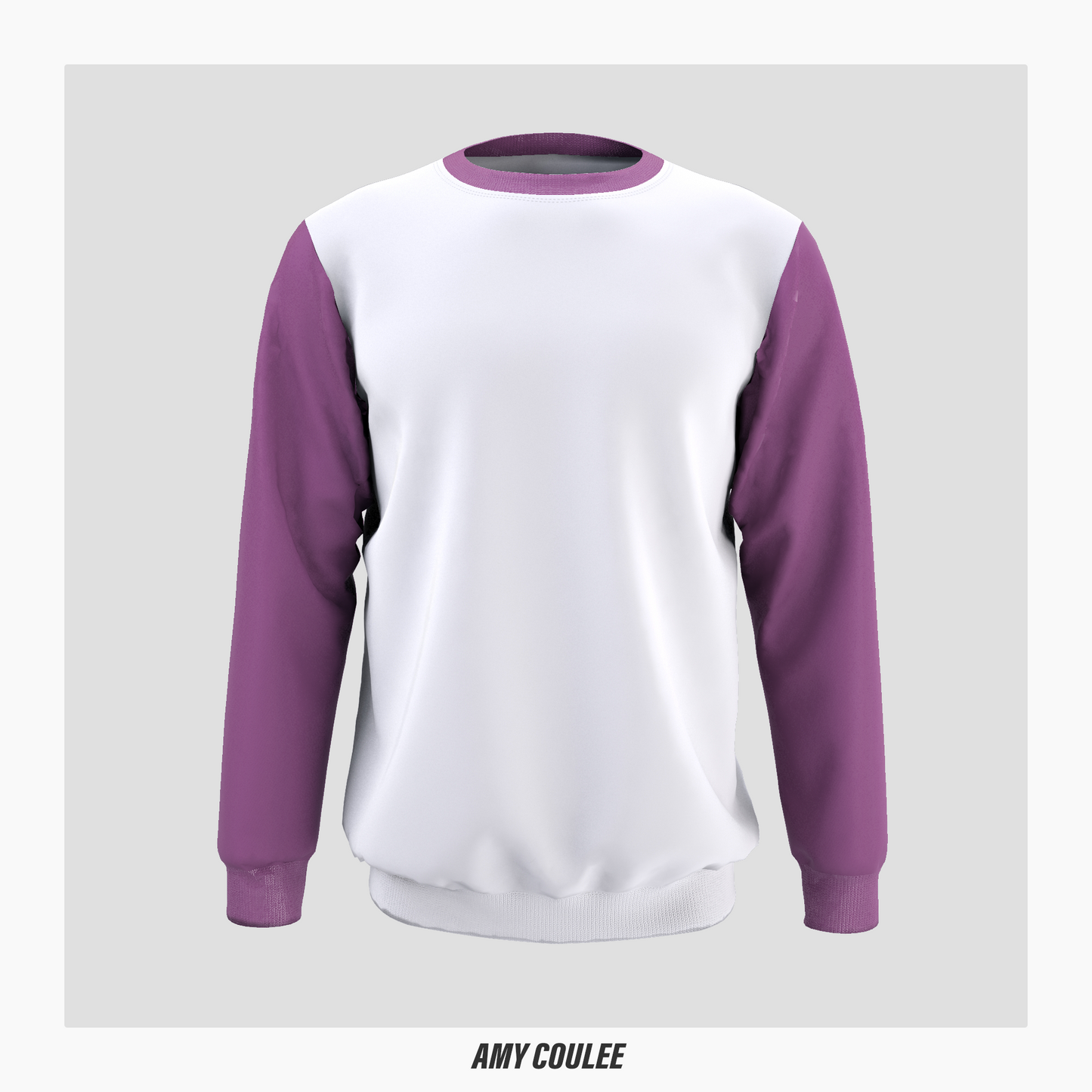 Round neck color block sweatshirt